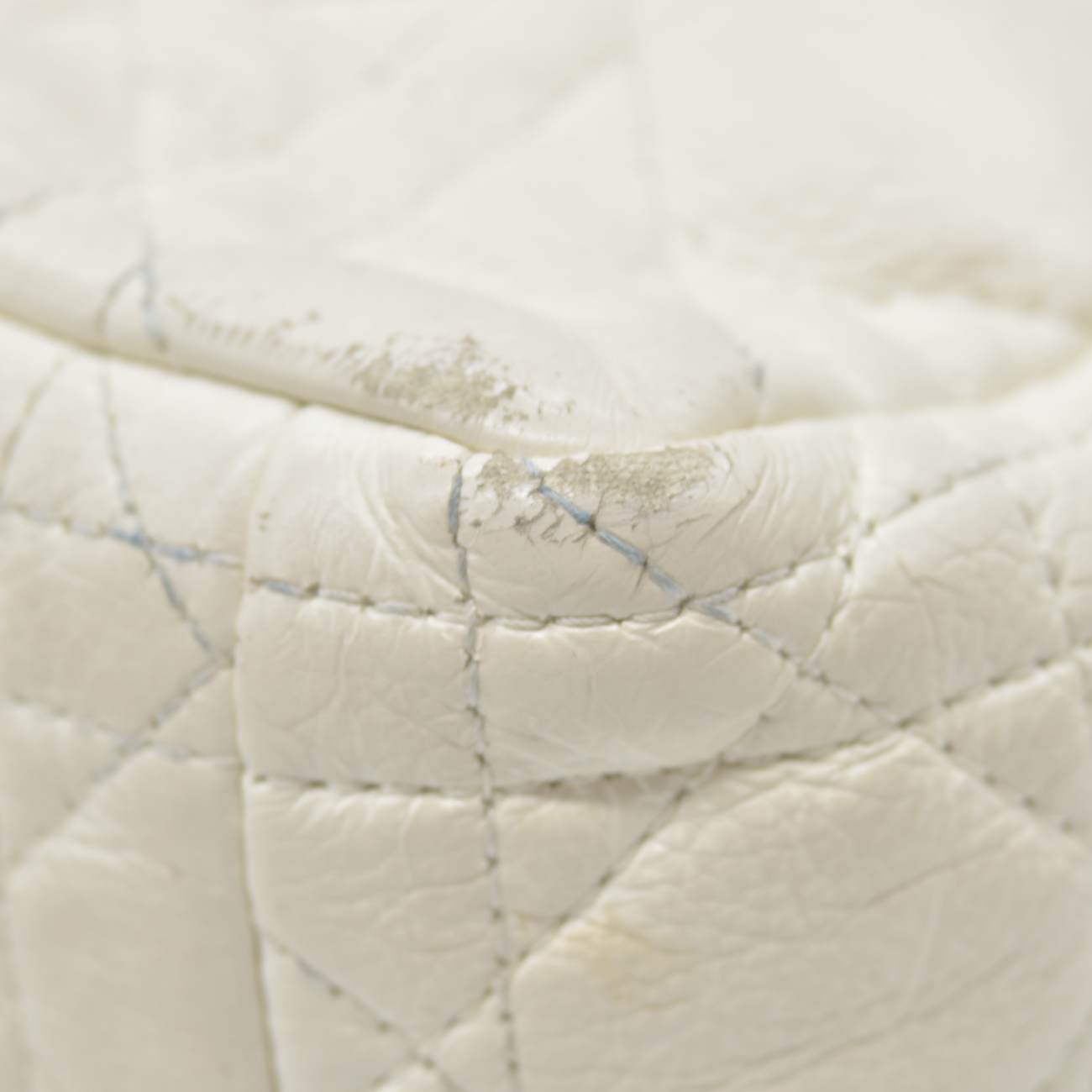 $4400 Christian Dior Lambskin Cannage Small Caro Bag Ivory