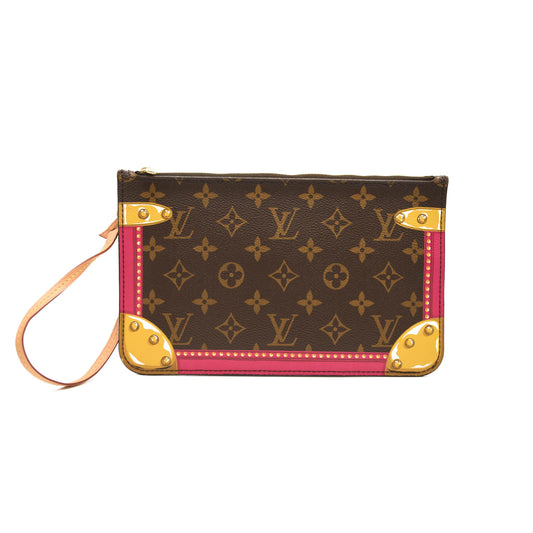 LOUIS VUITTON Monogram Summer Trunks Neo Neverfull MM Pochette