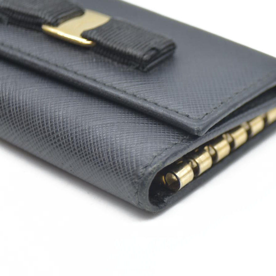 Salvatore Ferragamo $415 Vara Leather 6 Ring Key Case/7BH0091