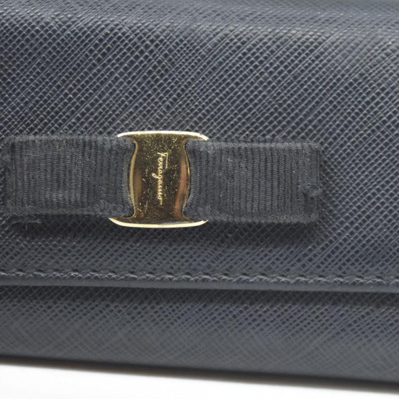 Salvatore Ferragamo $415 Vara Leather 6 Ring Key Case/7BH0091