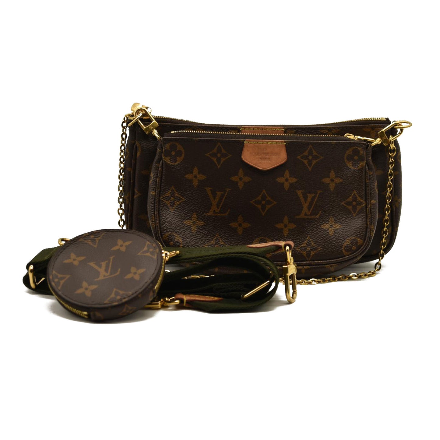 LOUIS VUITTON  Monogram Multi Pochette Accessories Kaki DR4270