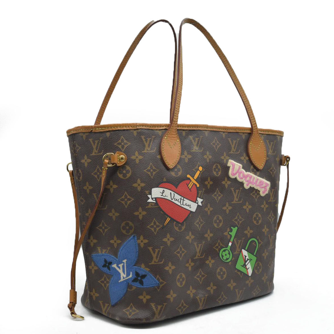 $2490 Louis Vuitton Monogram Travel Stickers Neverfull MM 2018 AR3168