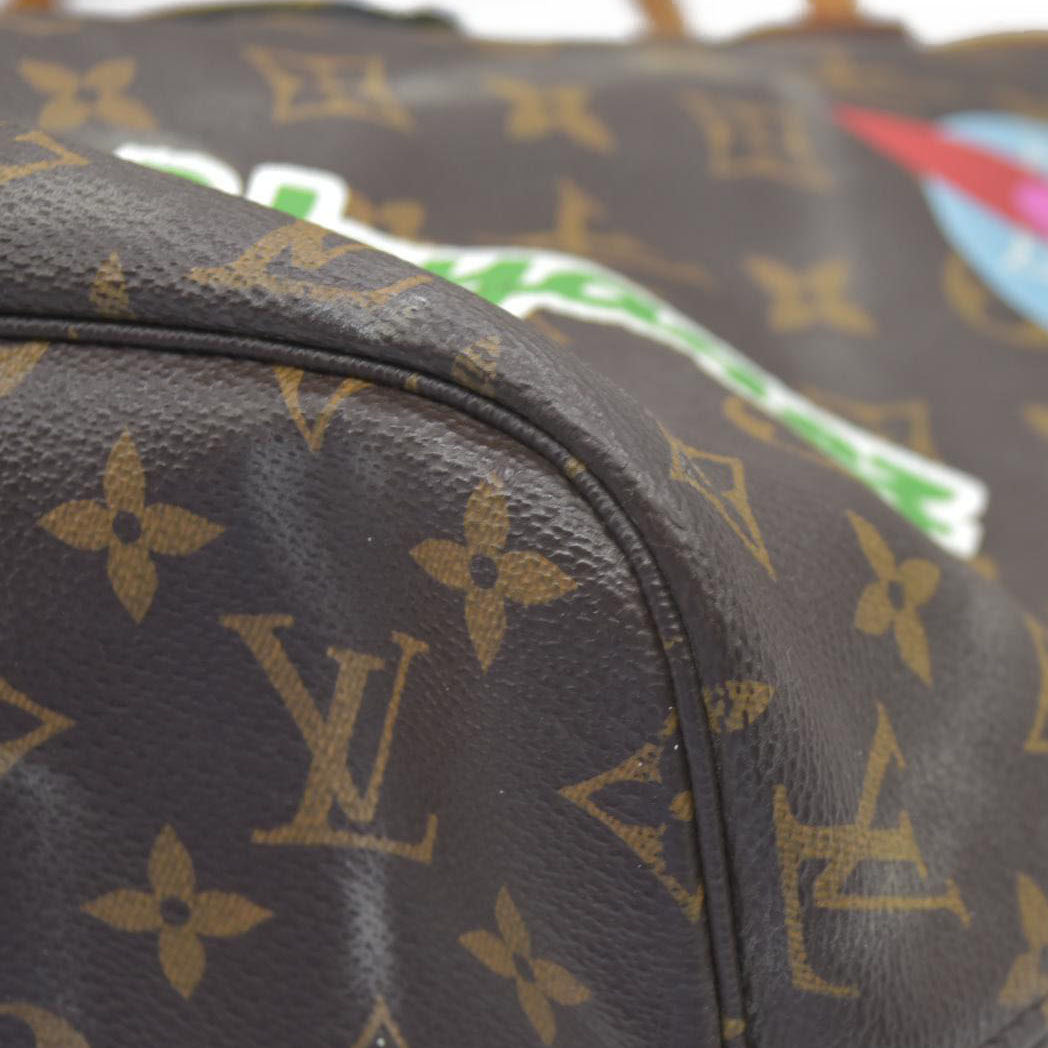 $2490 Louis Vuitton Monogram Travel Stickers Neverfull MM 2018 AR3168