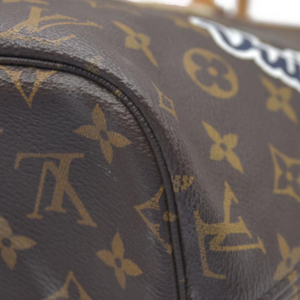 $2490 Louis Vuitton Monogram Travel Stickers Neverfull MM 2018 AR3168