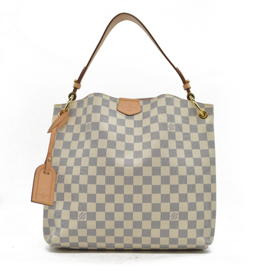 LOUIS VUITTON Damier Azur Graceful PM Tote RI3148
