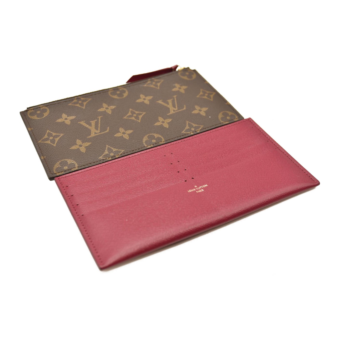 Louis Vuitton  Monogram Pochette Felicie Chain Wallet Fuchsia TJ4185