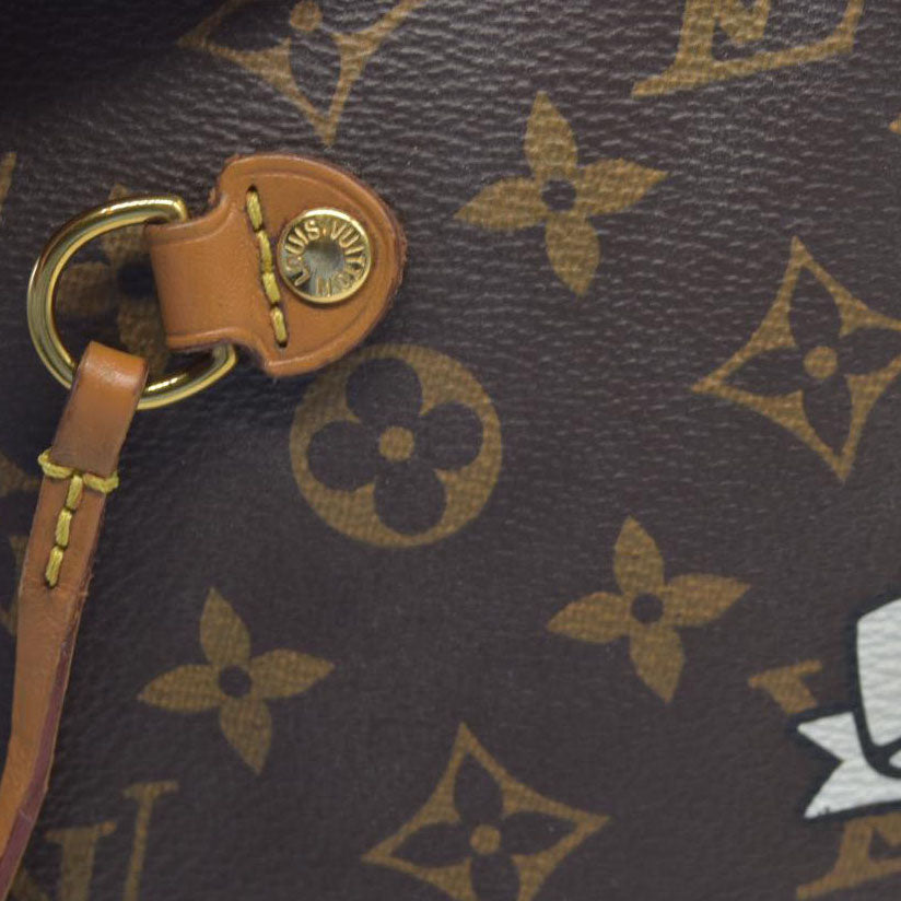 $2490 Louis Vuitton Monogram Travel Stickers Neverfull MM 2018 AR3168