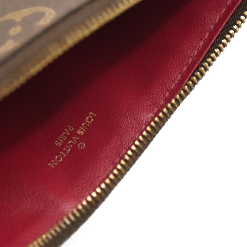 Louis Vuitton  Monogram Pochette Felicie Chain Wallet Fuchsia TJ4185