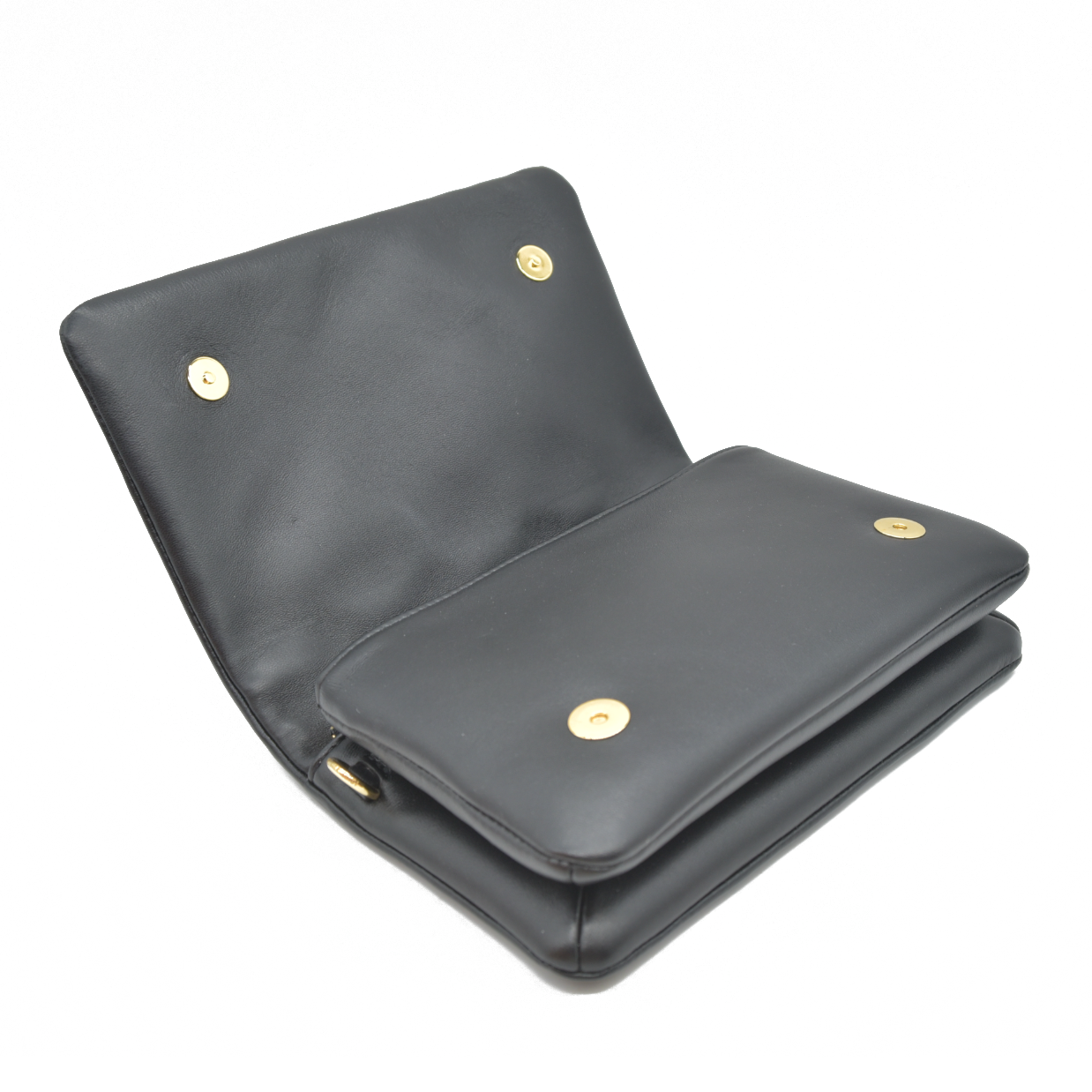 $3150 Louis Vuitton  Lambskin Embossed Monogram Pochette Coussin Black RFID