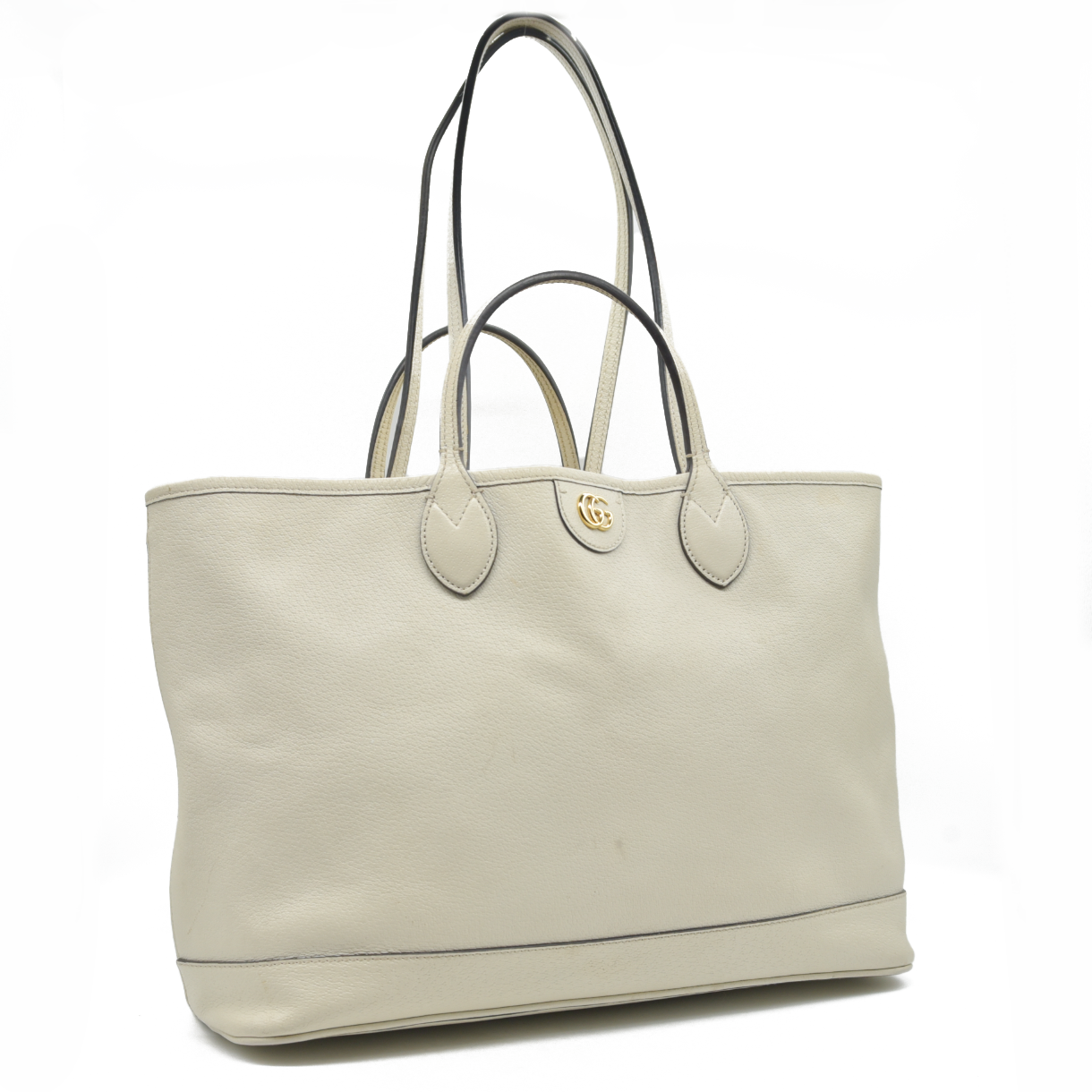 $2250 Gucci Ophidia Medium White Shopper Tote Bag
