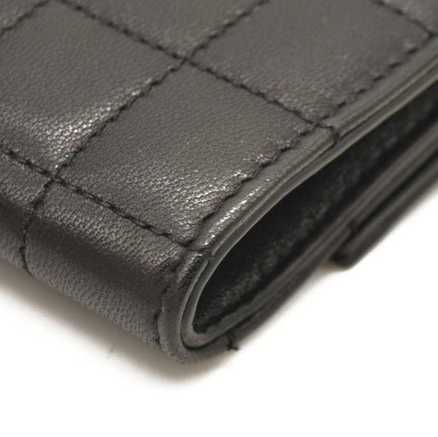 SAINT LAURENT Cassandra Quilted Leather Pouch Black