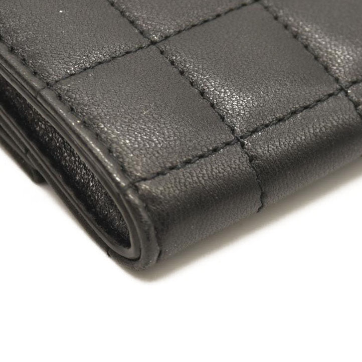 SAINT LAURENT Cassandra Quilted Leather Pouch Black