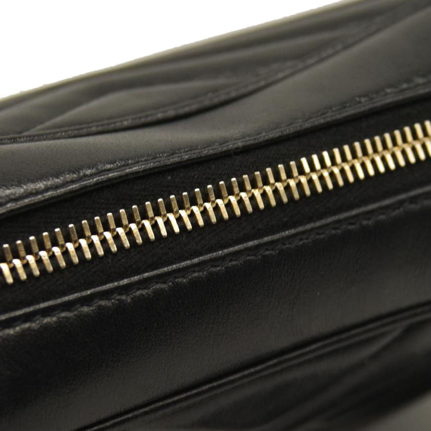 Saint Laurent  Calfskin Matelasse Monogram Lou CameraBag Black