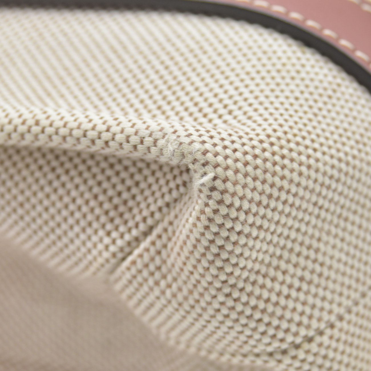 $1250 Chloe Canvas Small Woody Tote Bag Beige