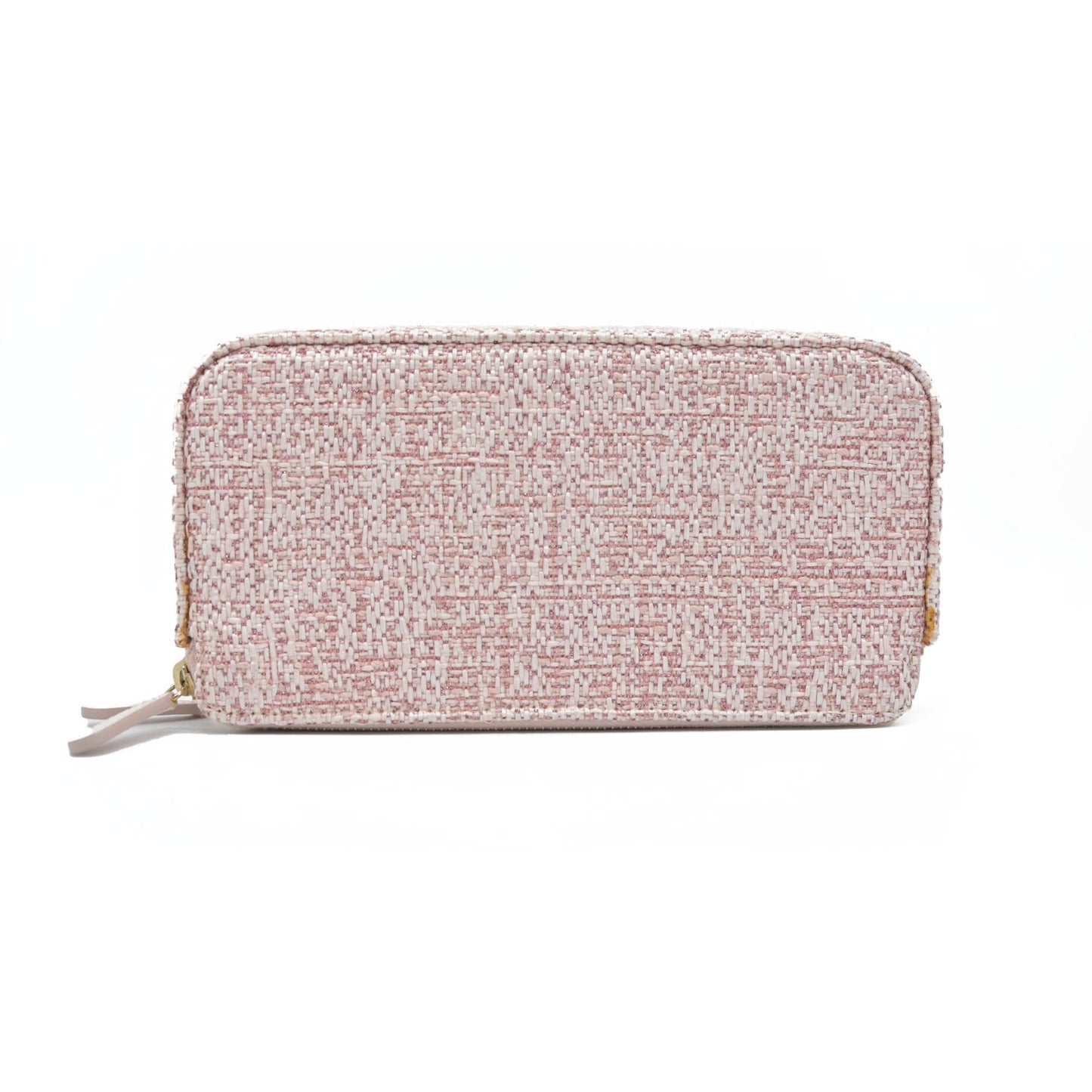 $4500 Chanel  Canvas Small Deauville Clutch With Chain Pink