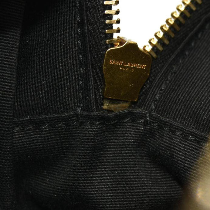 Saint Laurent  Calfskin Matelasse Monogram Lou CameraBag Black