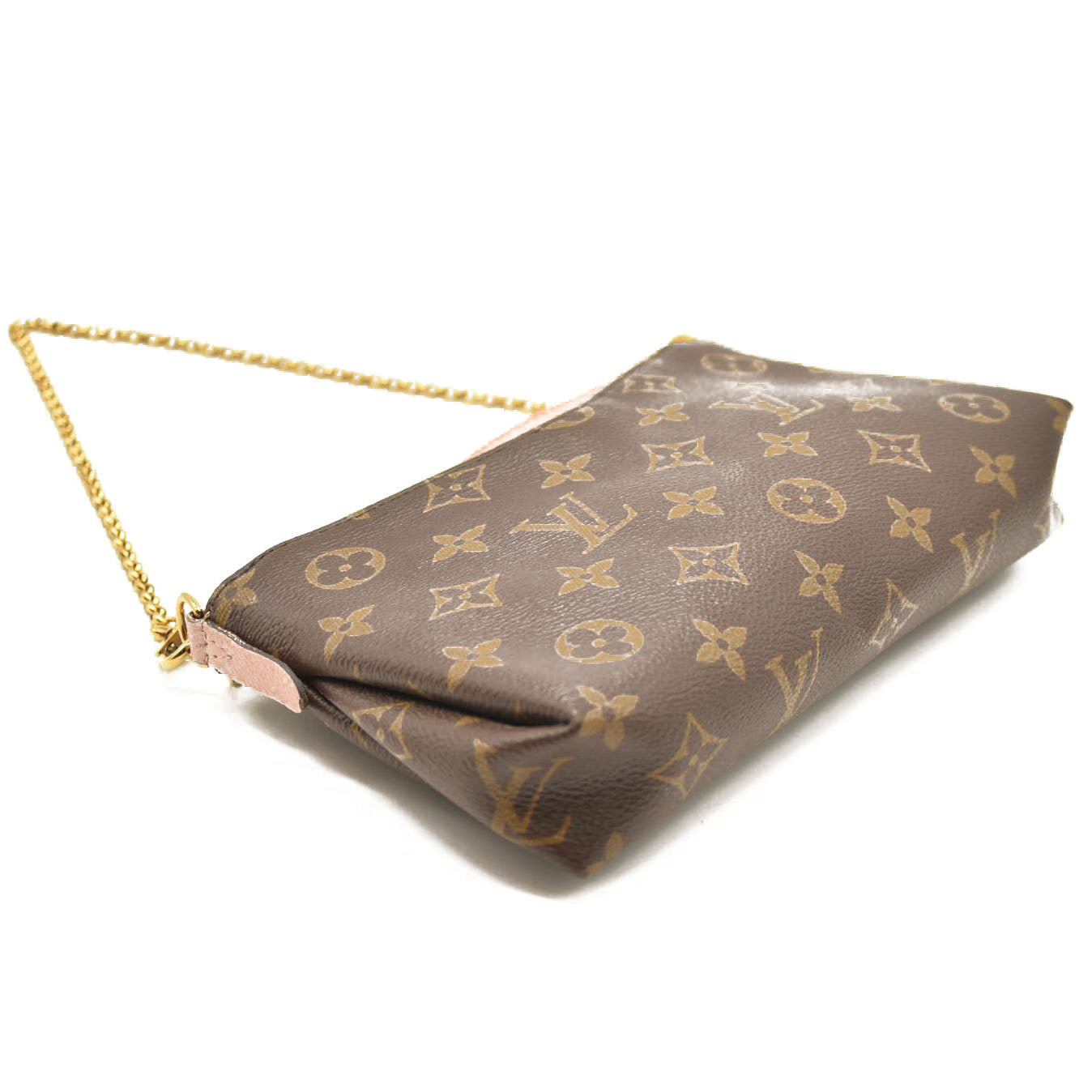 LOUIS VUITTON Pallas Clutch Monogram Rose Poudre GI1167