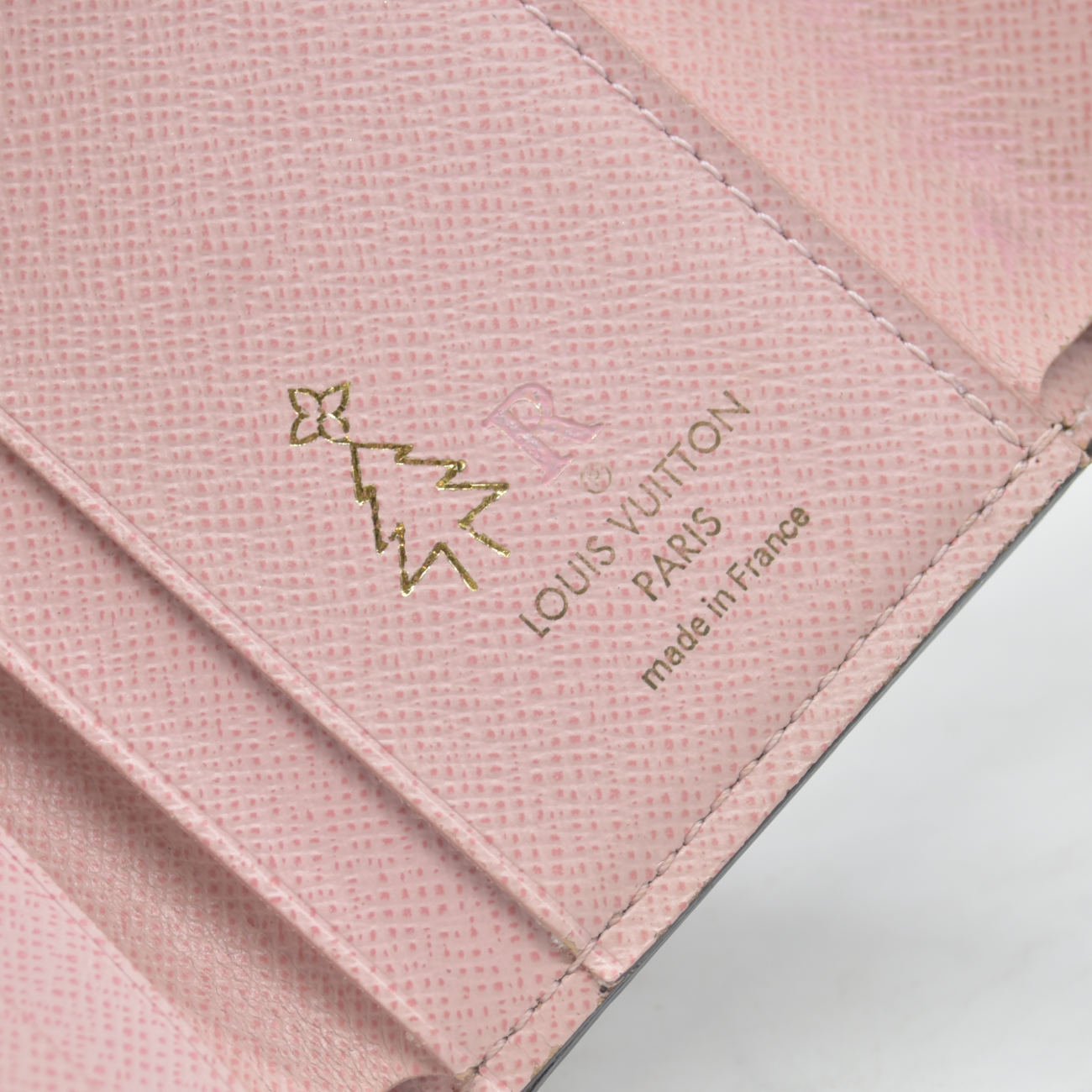 $605 2018 LOUIS VUITTON Monogram Canvas Zoe Wallet Rose Ballerine MI4108