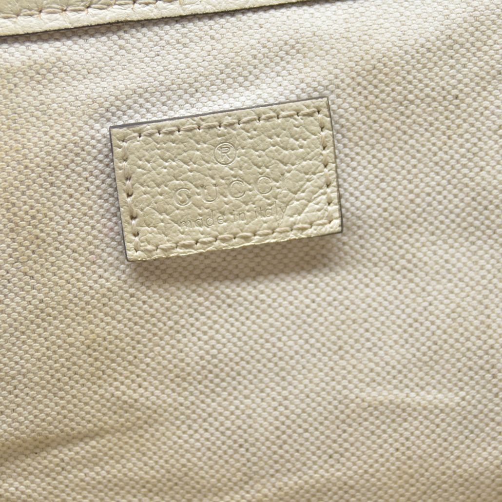 $2250 Gucci Ophidia Medium White Shopper Tote Bag