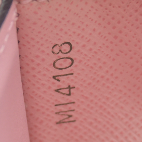 $605 2018 LOUIS VUITTON Monogram Canvas Zoe Wallet Rose Ballerine MI4108