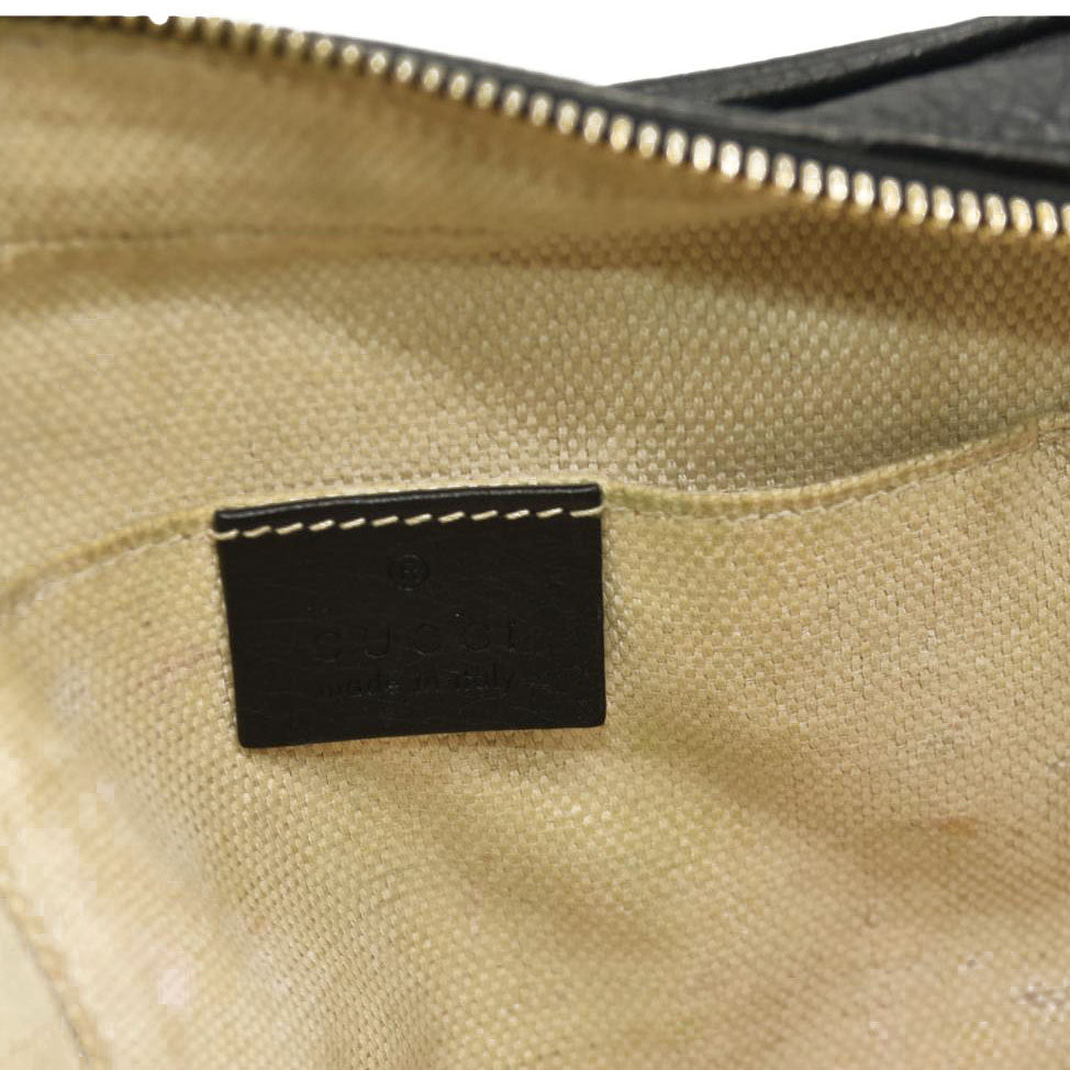 GUCCI  Pebbled Calfskin Small Soho Disco Bag Black