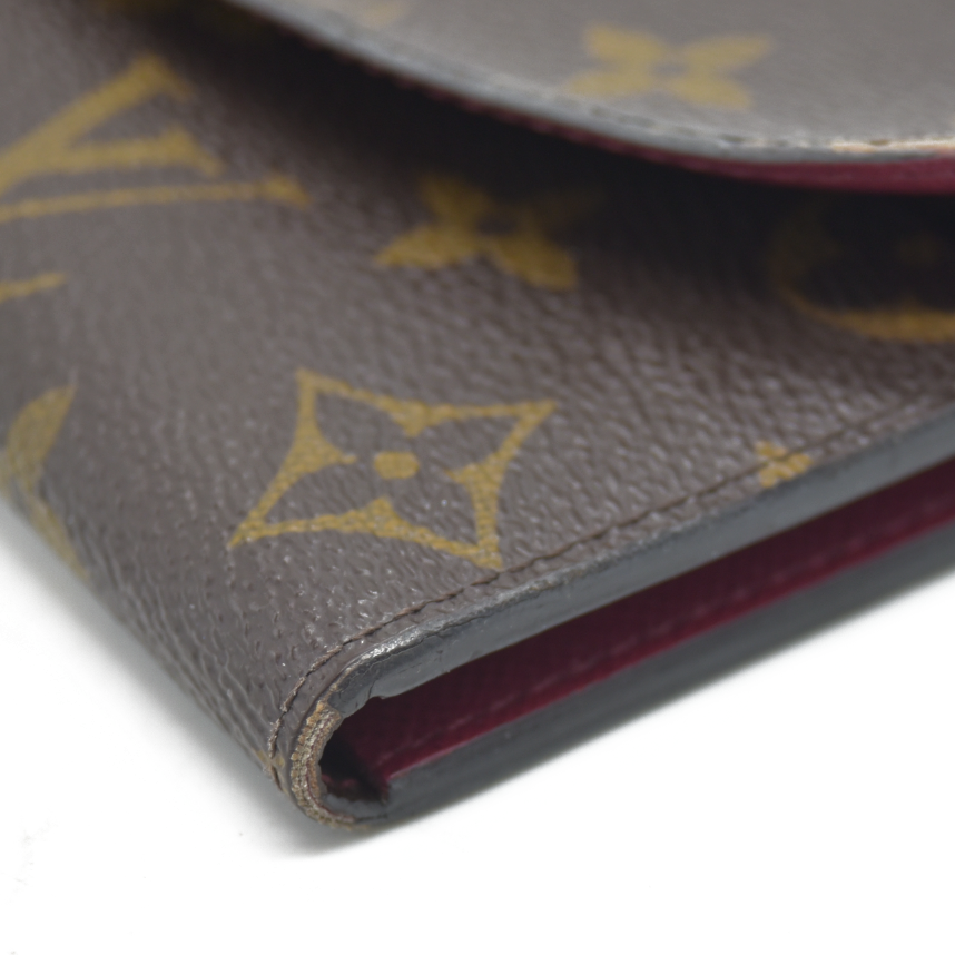 Louis Vuitton Monogram Emilie Wallet Fuchsia TA0196