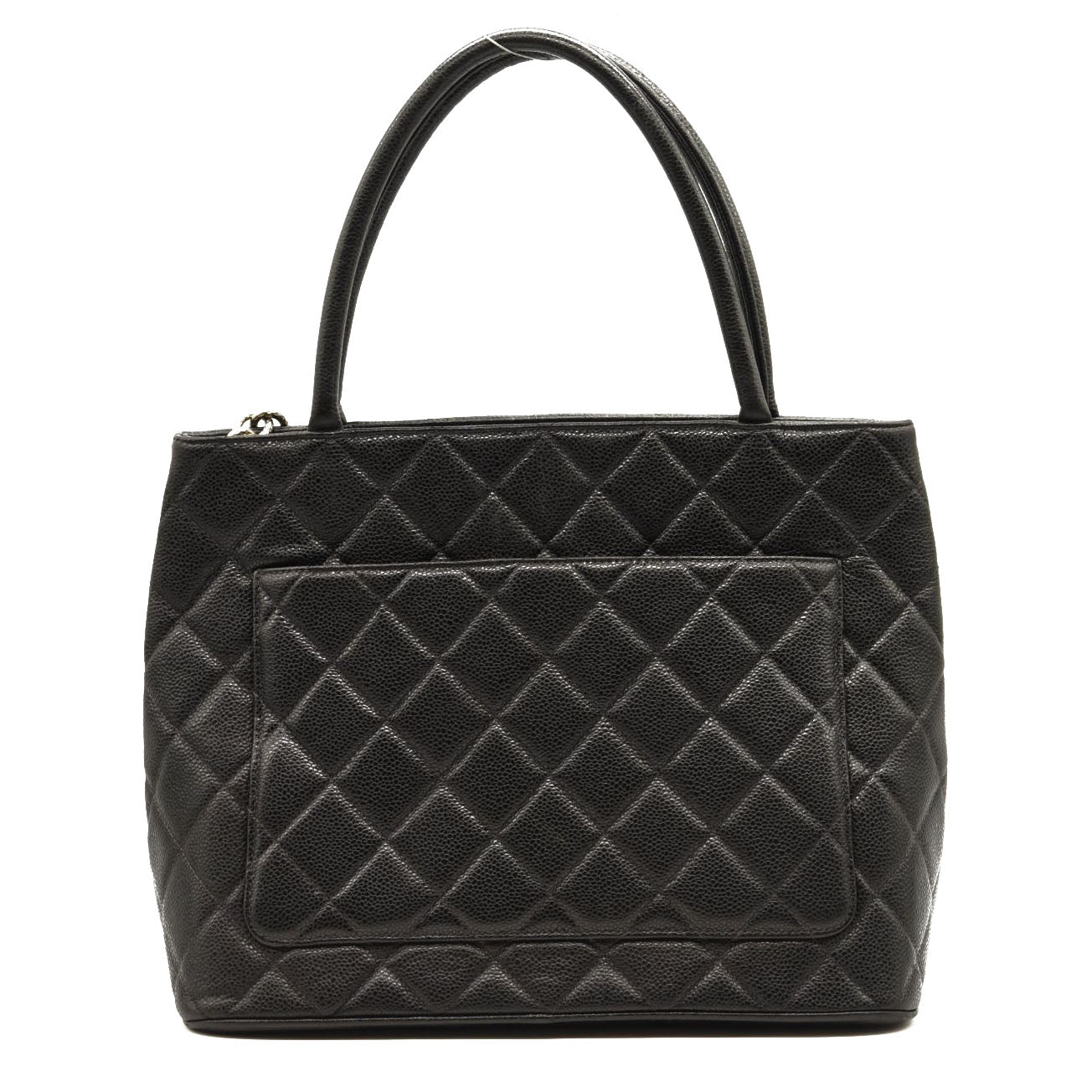 CHANEL Caviar Quilted Medallion Tote Black