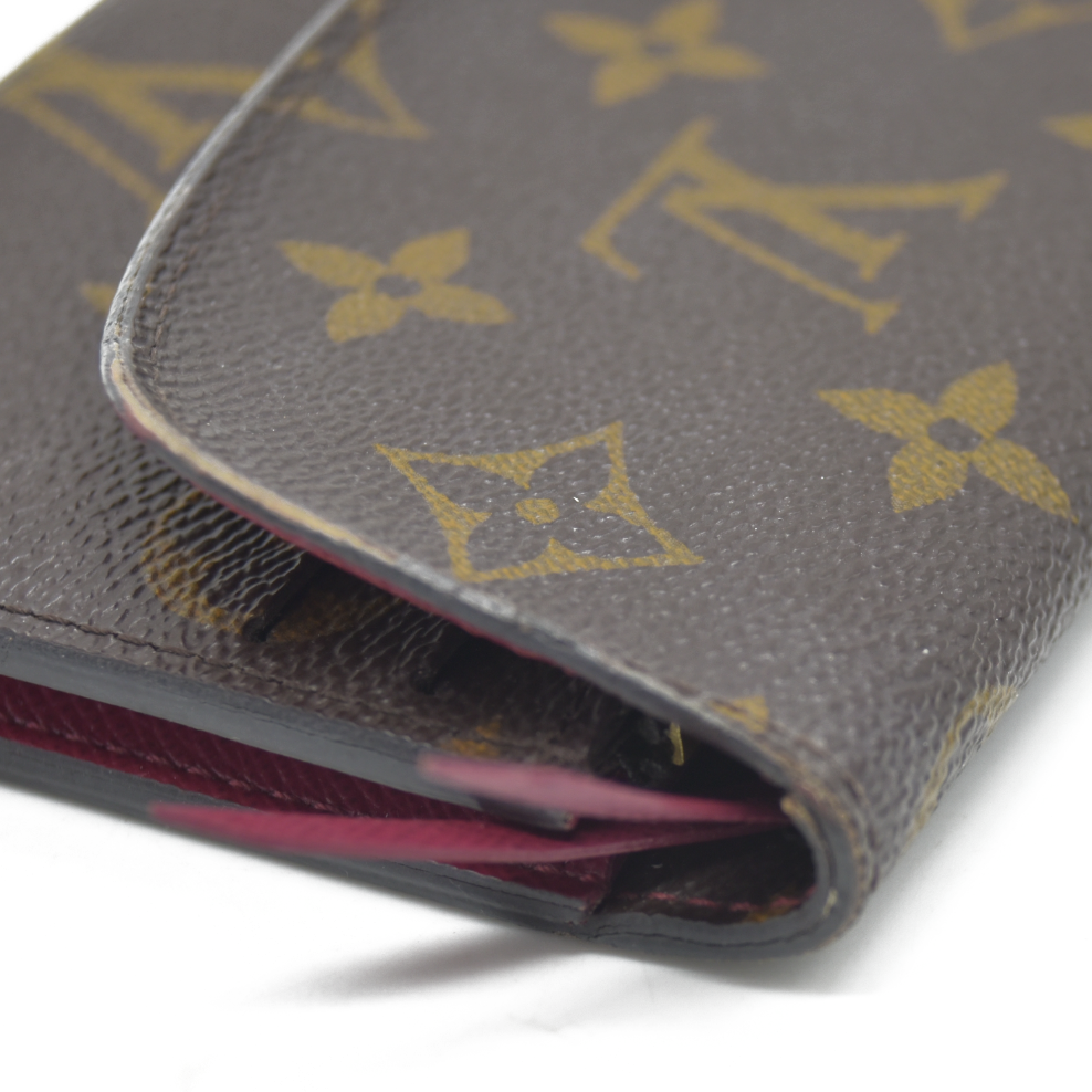 Louis Vuitton Monogram Emilie Wallet Fuchsia TA0196