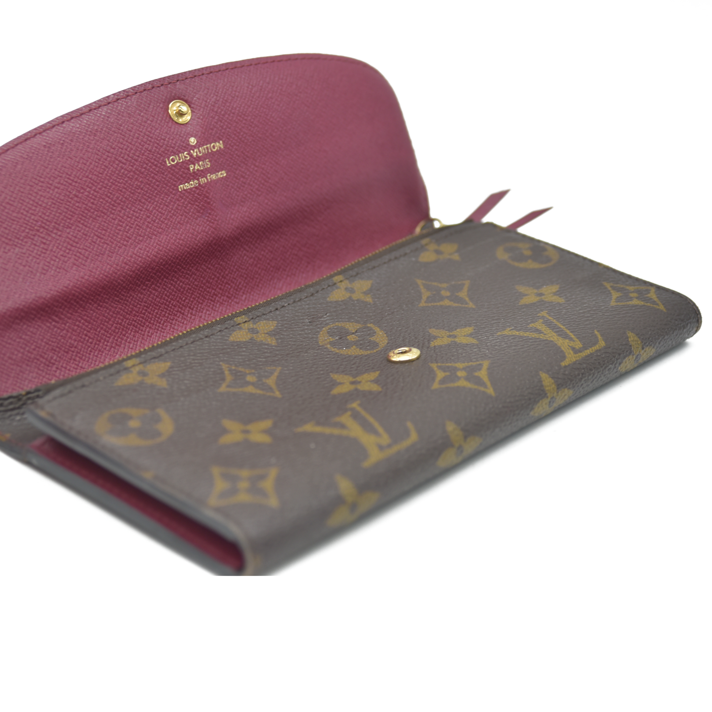 Louis Vuitton Monogram Emilie Wallet Fuchsia TA0196