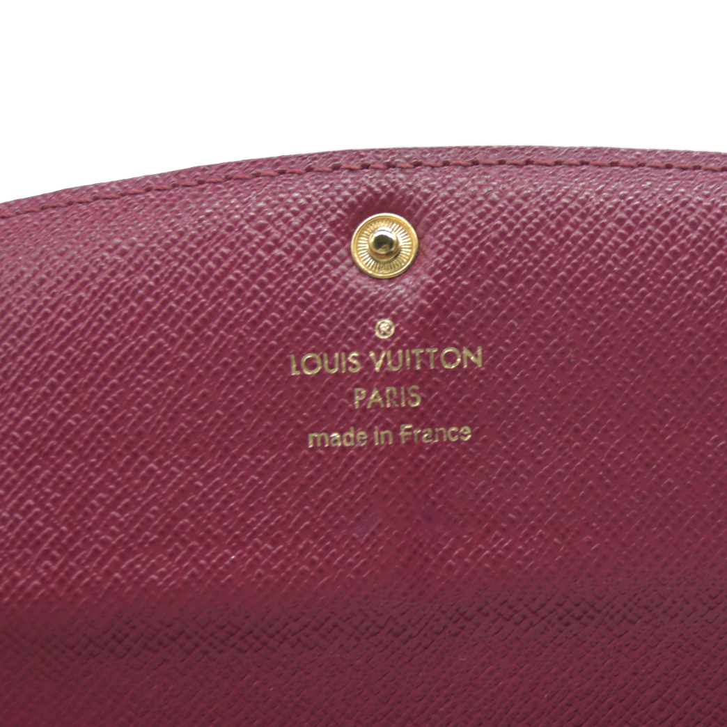Louis Vuitton Monogram Emilie Wallet Fuchsia TA0196