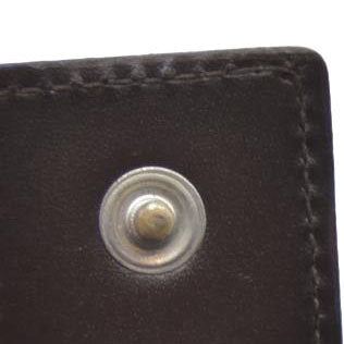 Salvatore Ferragamo Gancini  $795 Leather Long Bifold Wallet Brown/7BH0196