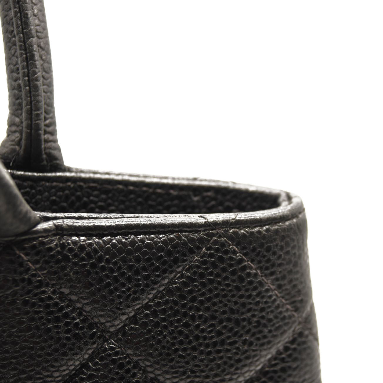 CHANEL Caviar Quilted Medallion Tote Black