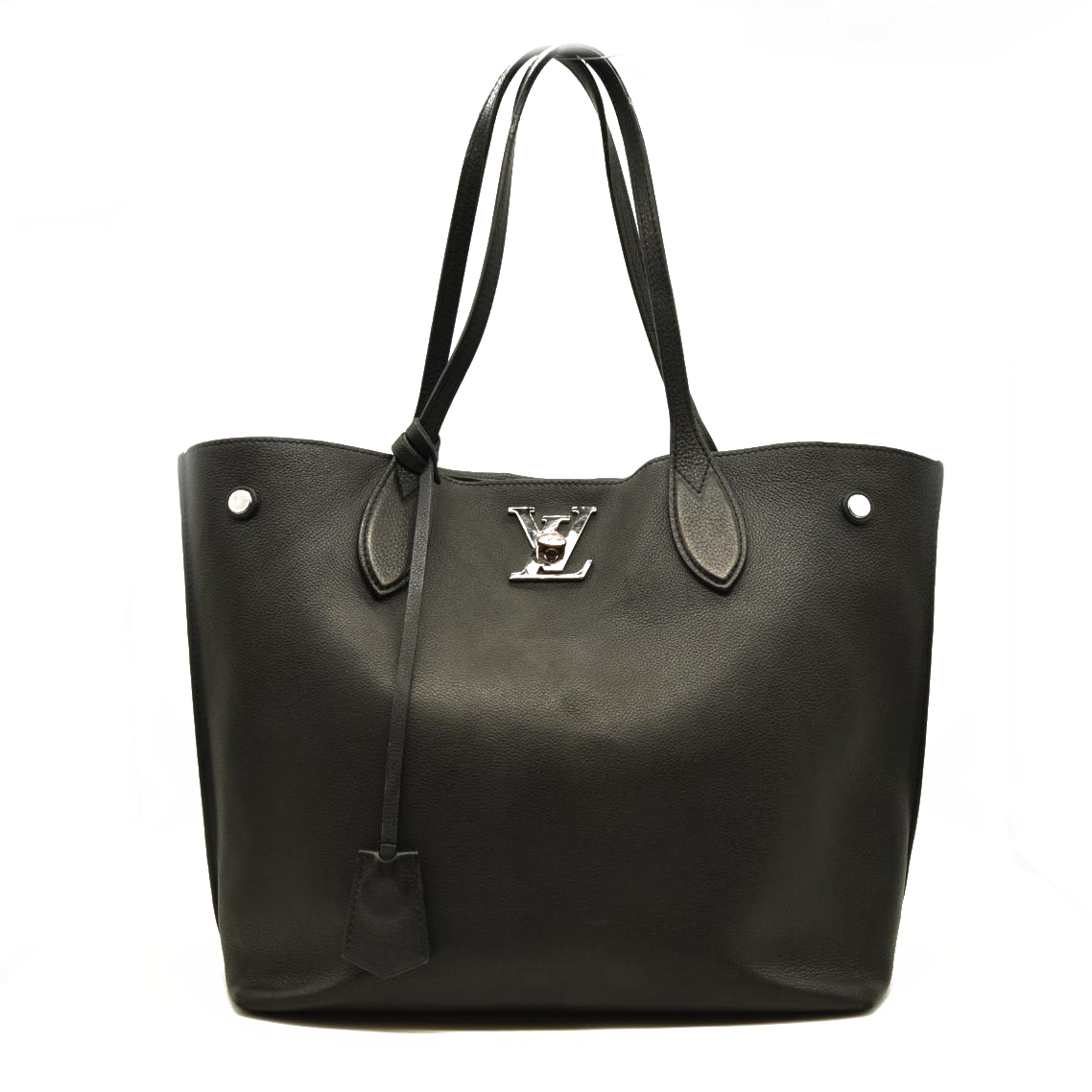 Louis Vuitton  Calfskin Lockme Go Tote Black  FL4158