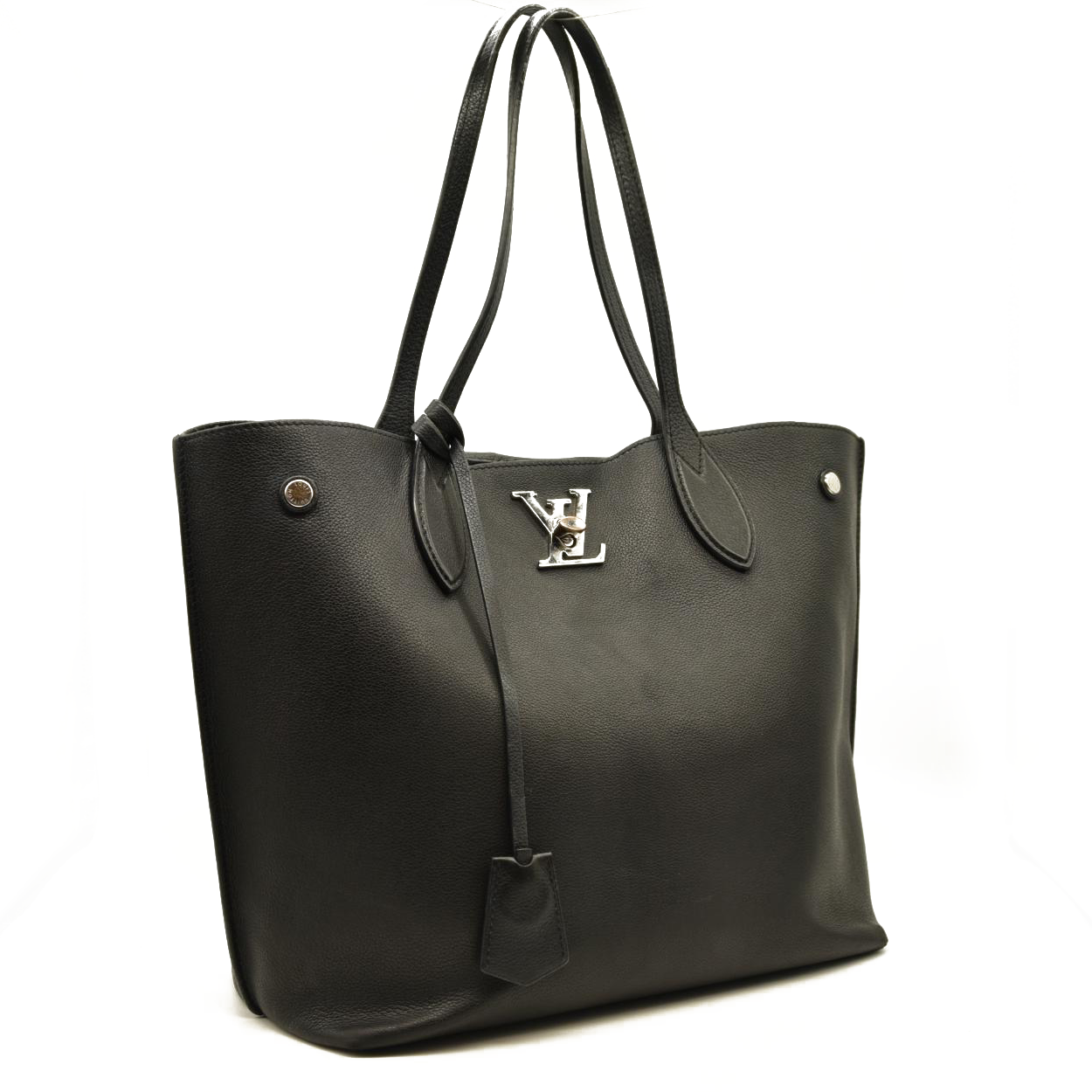 Louis Vuitton  Calfskin Lockme Go Tote Black  FL4158