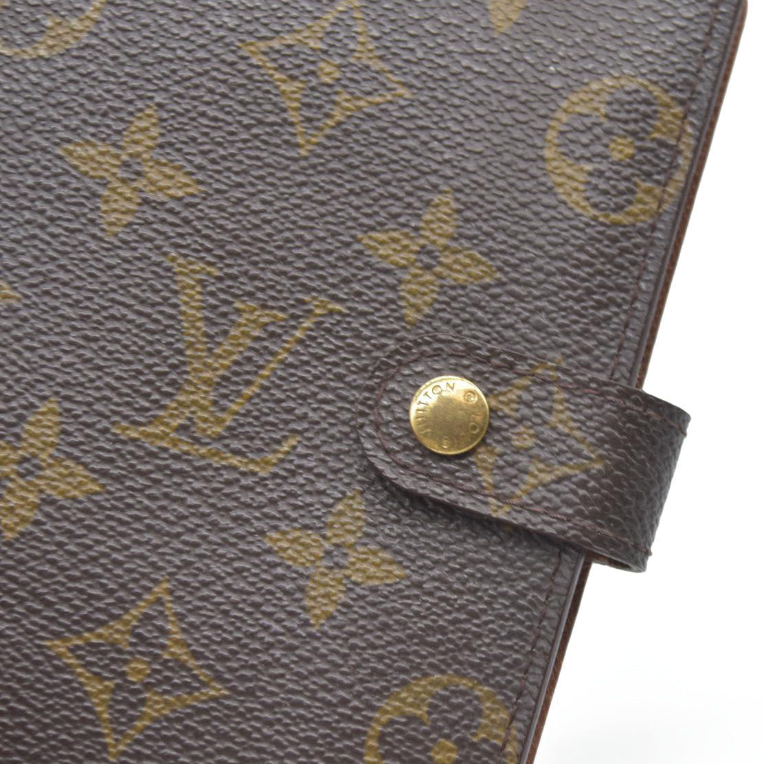 $505 Louis Vuitton Monogram Agenda PM Notebook Cover Brown CA1919