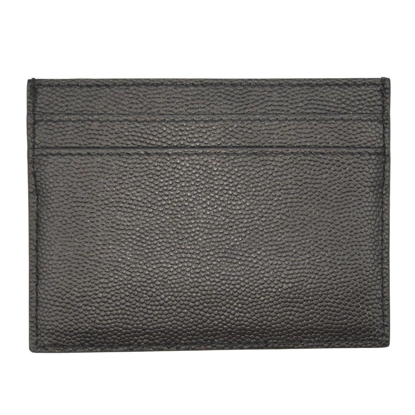 SAINT LAURENT Calfskin Card Case Black