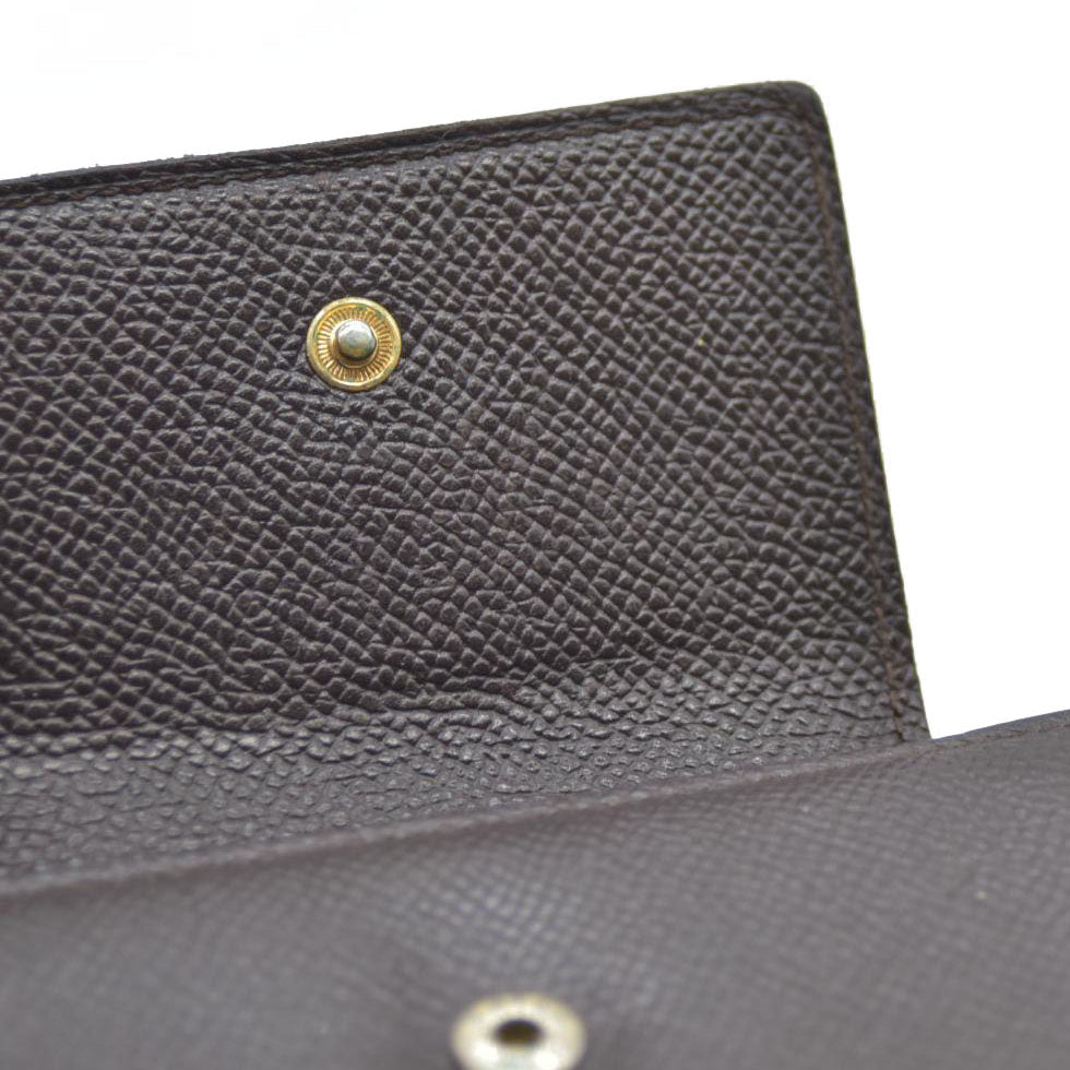 BVLGARI $640 Classico Leather Bifold Long Wallet Brown/7BH0176