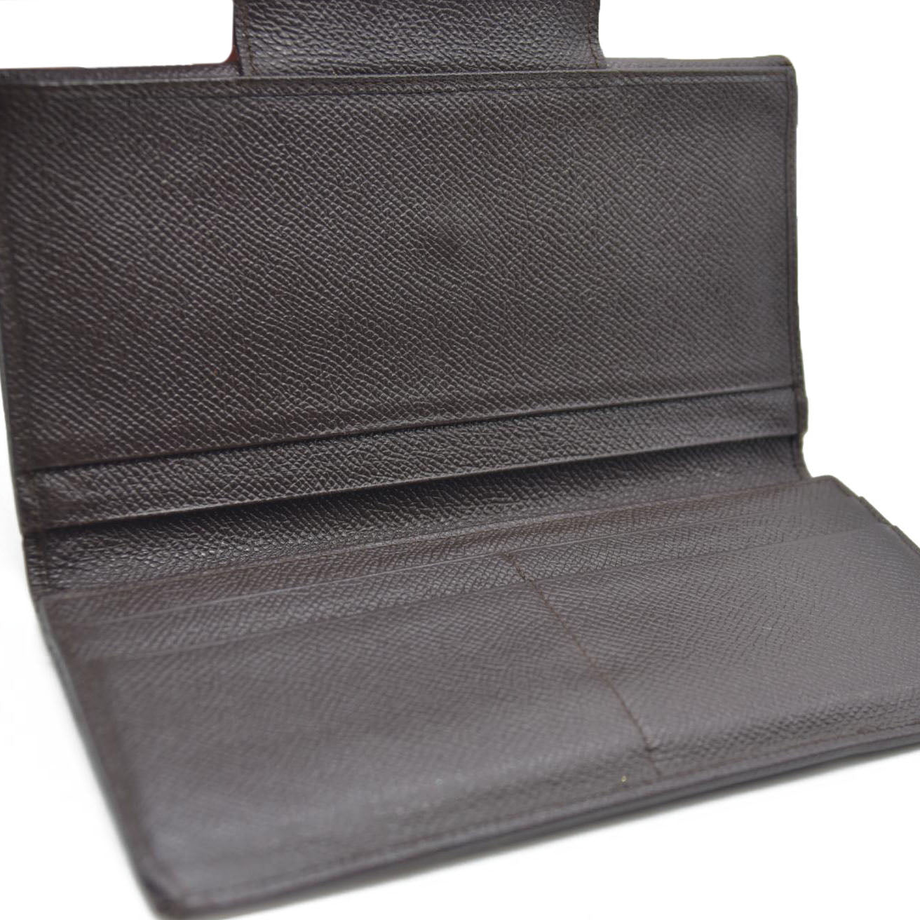 BVLGARI $640 Classico Leather Bifold Long Wallet Brown/7BH0176