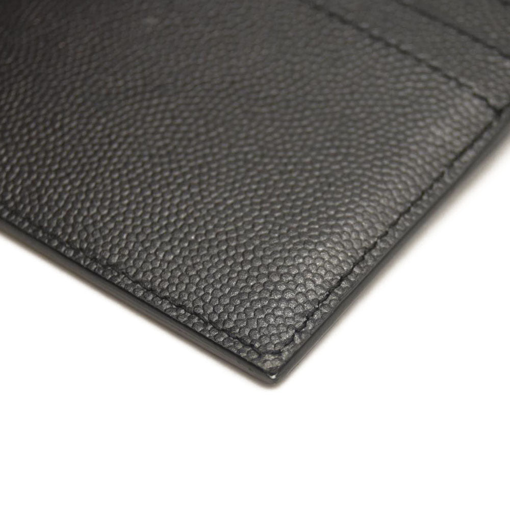 SAINT LAURENT Calfskin Card Case Black