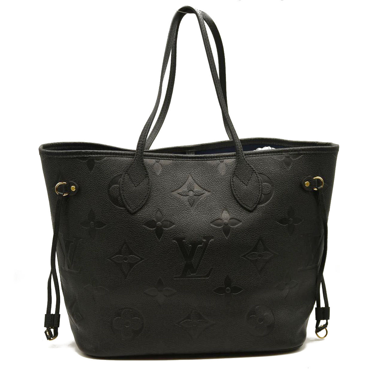 LOUIS VUITTON  Empreinte Monogram Giant Neverfull MM Black RFID