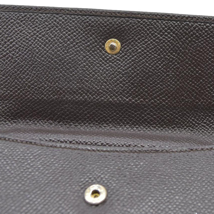 BVLGARI $640 Classico Leather Bifold Long Wallet Brown/7BH0176