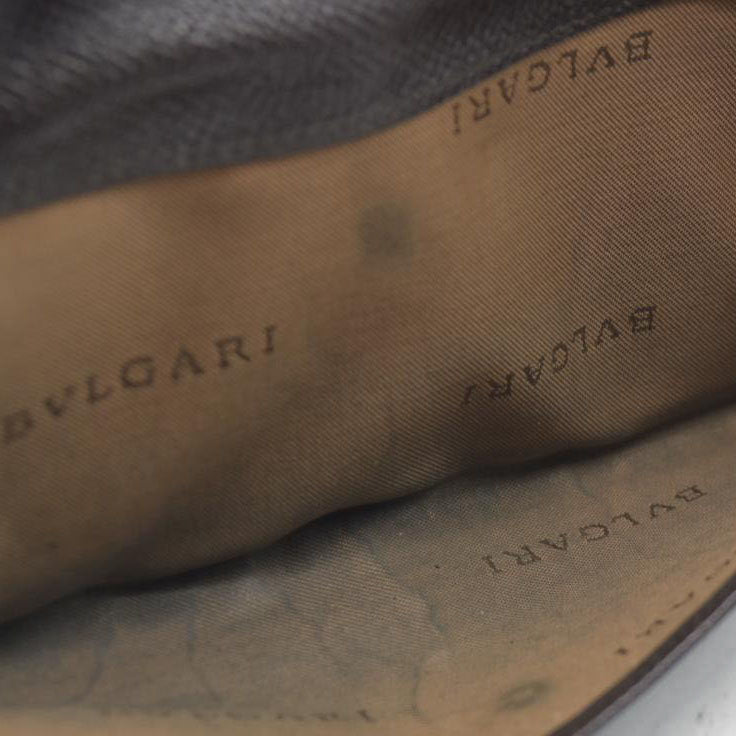 BVLGARI $640 Classico Leather Bifold Long Wallet Brown/7BH0176