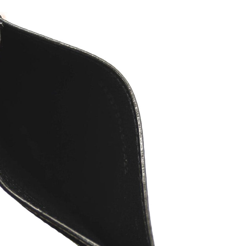 SAINT LAURENT Calfskin Card Case Black