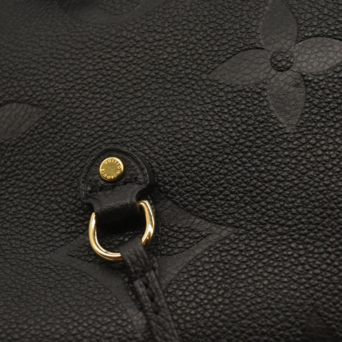 LOUIS VUITTON  Empreinte Monogram Giant Neverfull MM Black RFID