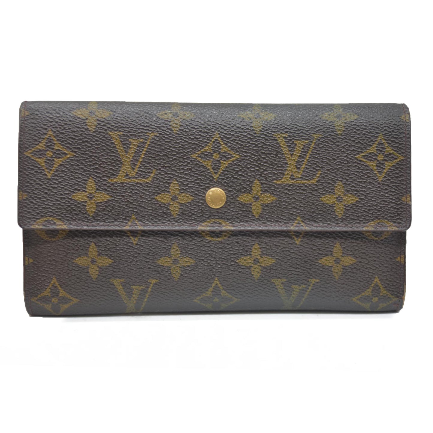 Louis Vuitton $720 Monogram Porte Tresor International Trifold Long Wallet TH0030 2000