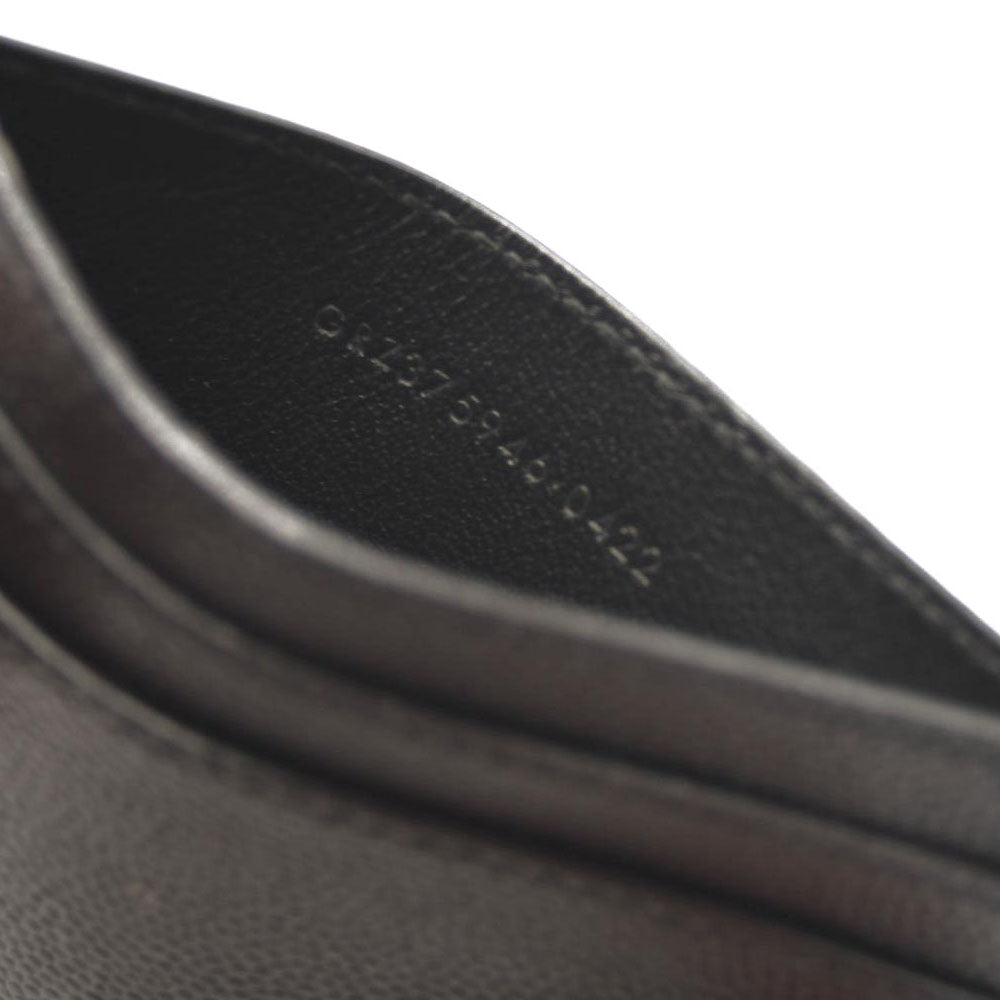 SAINT LAURENT Calfskin Card Case Black