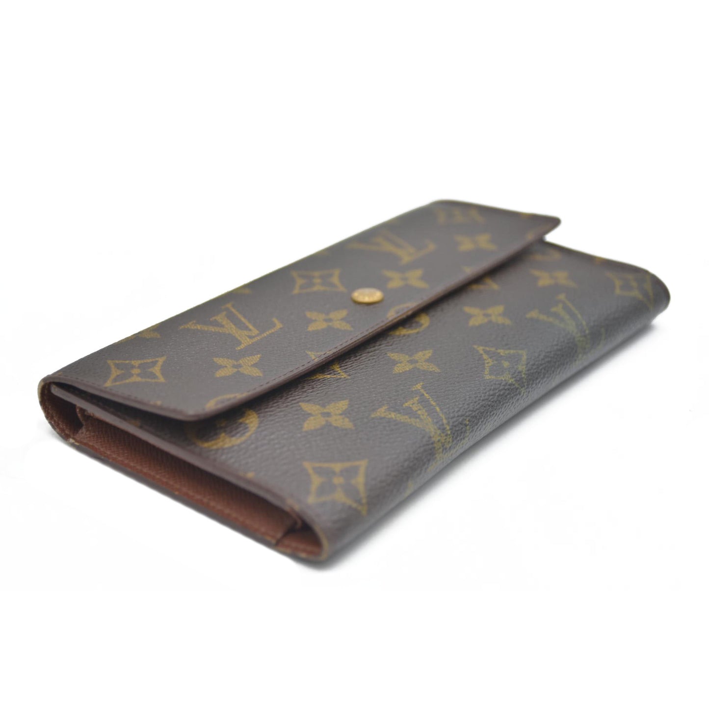 Louis Vuitton $720 Monogram Porte Tresor International Trifold Long Wallet TH0030 2000