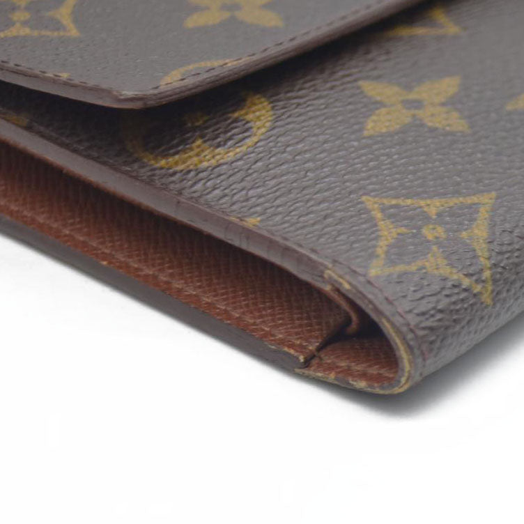 Louis Vuitton $720 Monogram Porte Tresor International Trifold Long Wallet TH0030 2000