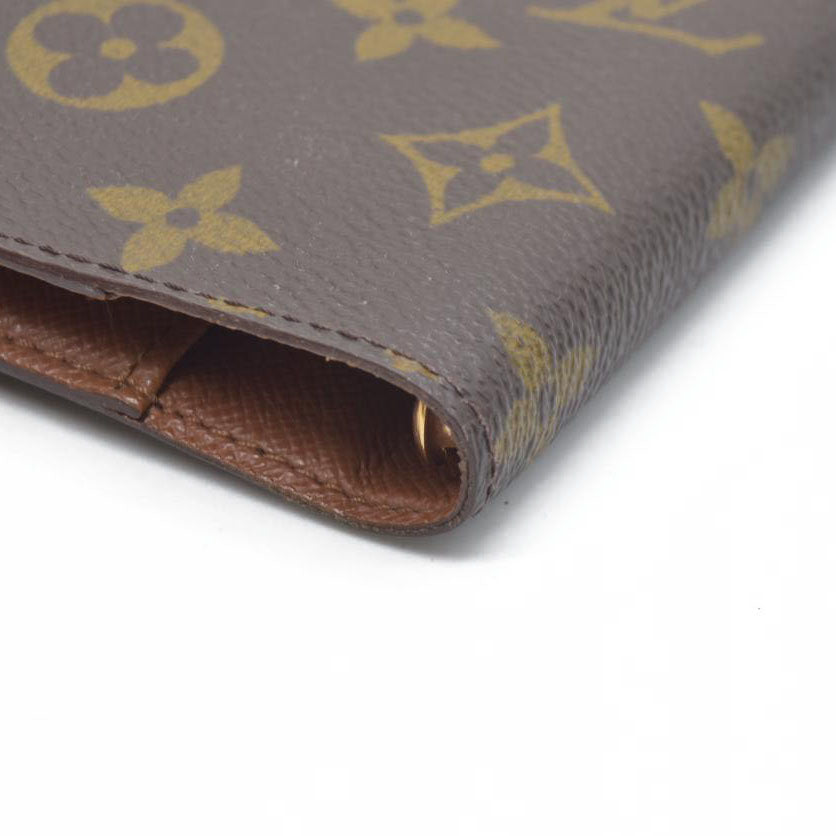 $505 Louis Vuitton Monogram Agenda PM Notebook Cover Brown CA1908