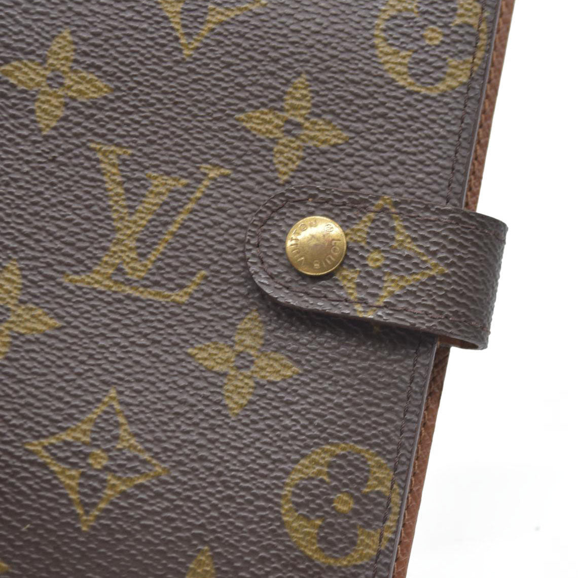 $505 Louis Vuitton Monogram Agenda PM Notebook Cover Brown CA1908
